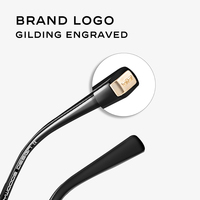 CAPONI نظارات شمسية رجالية ماركة كابوني للرؤية الليلية قيادة السيارة مربعة من التيتانيوم الخالص نظارات شمسية مستقطبة بلونية UV400 BSYS21028 - Image 4